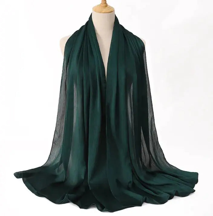 Cross-border Arrival Malaysia Natural Wrinkle All-match Scarf