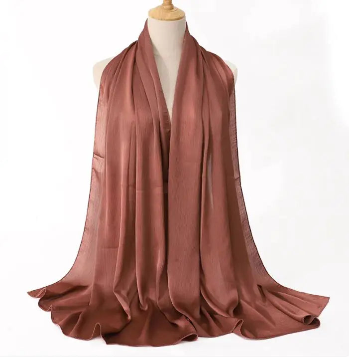 Cross-border Arrival Malaysia Natural Wrinkle All-match Scarf