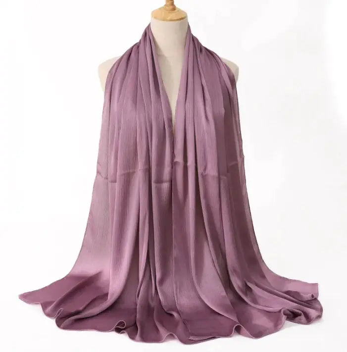 Cross-border Arrival Malaysia Natural Wrinkle All-match Scarf