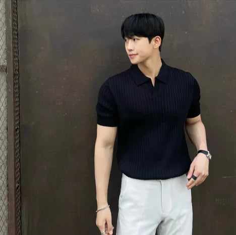 Men's Trendy Knitted T-Shirt