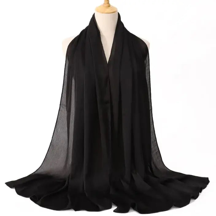 Cross-border Arrival Malaysia Natural Wrinkle All-match Scarf