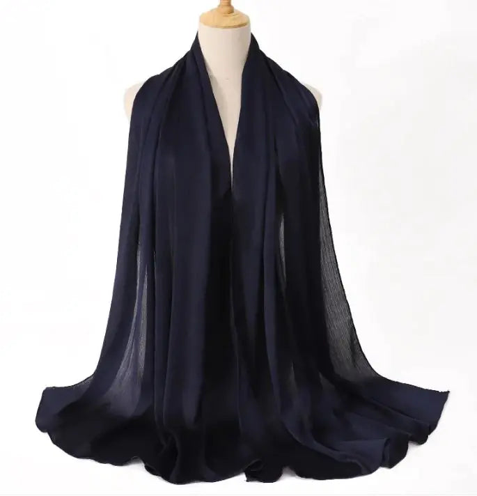 Cross-border Arrival Malaysia Natural Wrinkle All-match Scarf