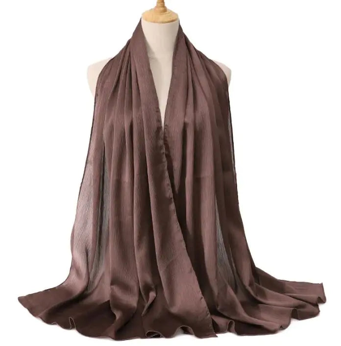 Cross-border Arrival Malaysia Natural Wrinkle All-match Scarf