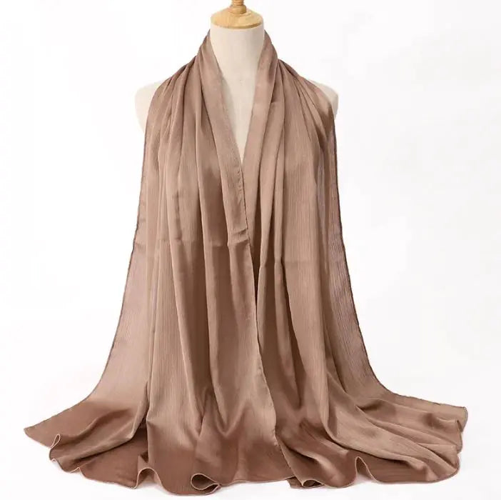 Cross-border Arrival Malaysia Natural Wrinkle All-match Scarf