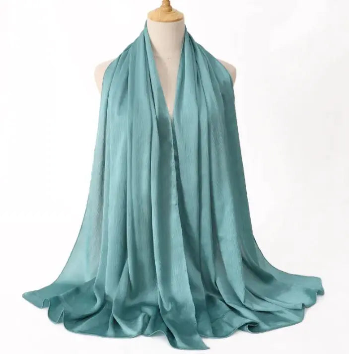 Cross-border Arrival Malaysia Natural Wrinkle All-match Scarf
