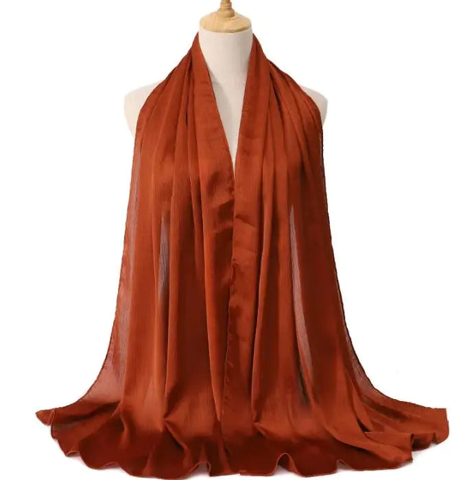 Cross-border Arrival Malaysia Natural Wrinkle All-match Scarf