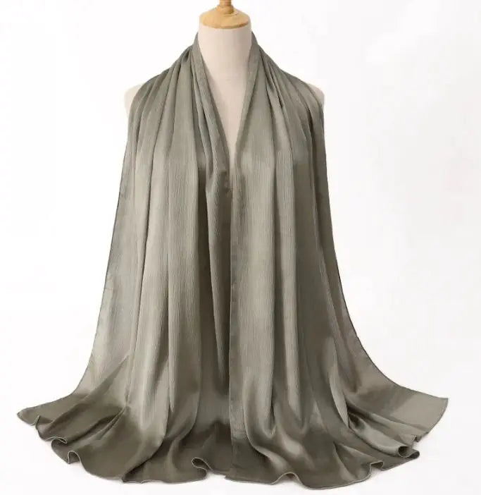Cross-border Arrival Malaysia Natural Wrinkle All-match Scarf