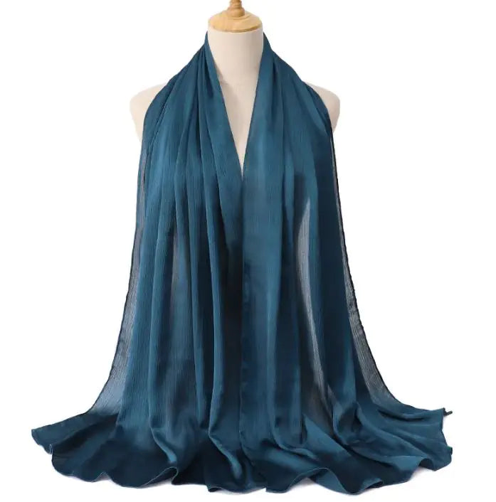 Cross-border Arrival Malaysia Natural Wrinkle All-match Scarf