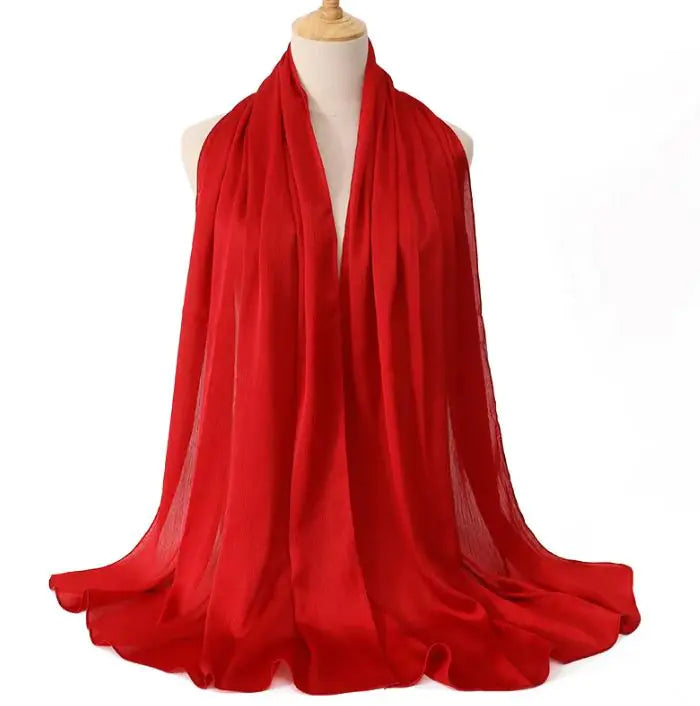 Cross-border Arrival Malaysia Natural Wrinkle All-match Scarf